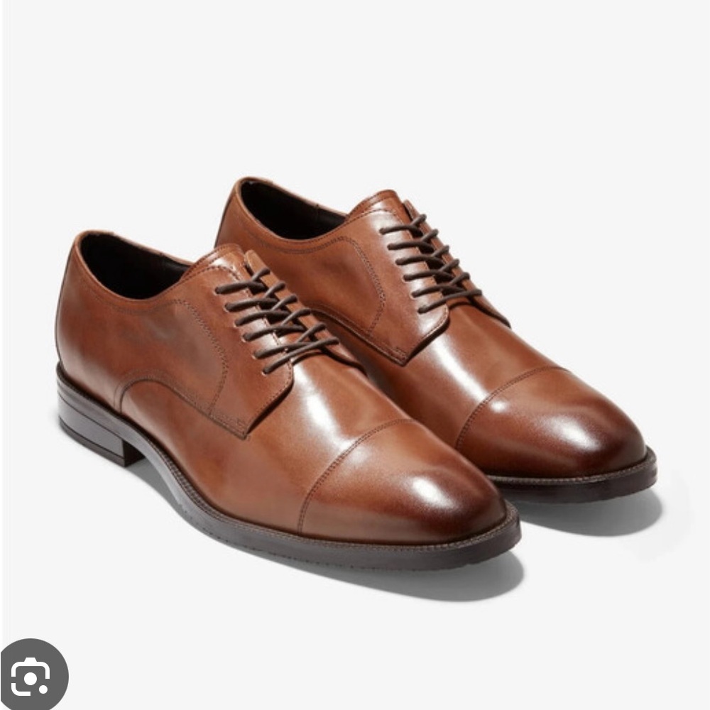 Cole Haan Modern Essentials Cap Toe Oxford Men’s Size 8.5 British Tan C34138
